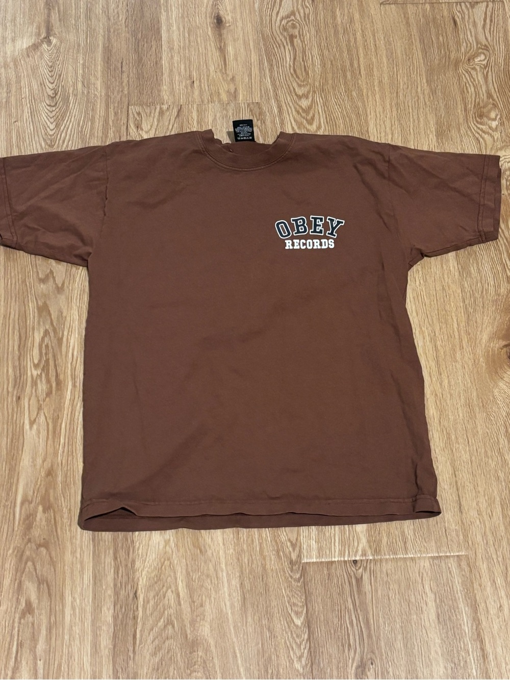 OBEY Brown Logo T-Shirt Men’s Small